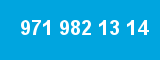 971 982 13 14 971 982 13 14